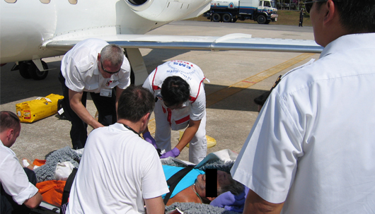 2004: Rücktransport aus Tsunamigebiet mit Learjet – Deutsche Assistance