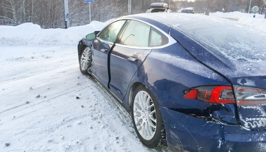 Totalschaden mit E-Auto in Skandinavien