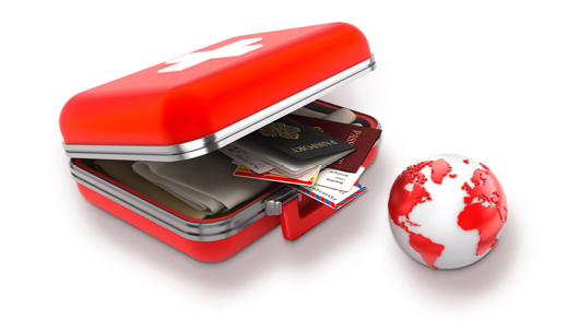 Quelle: iStock Notfall-Medizinkoffer und Weltkugel – Deutsche Assistance